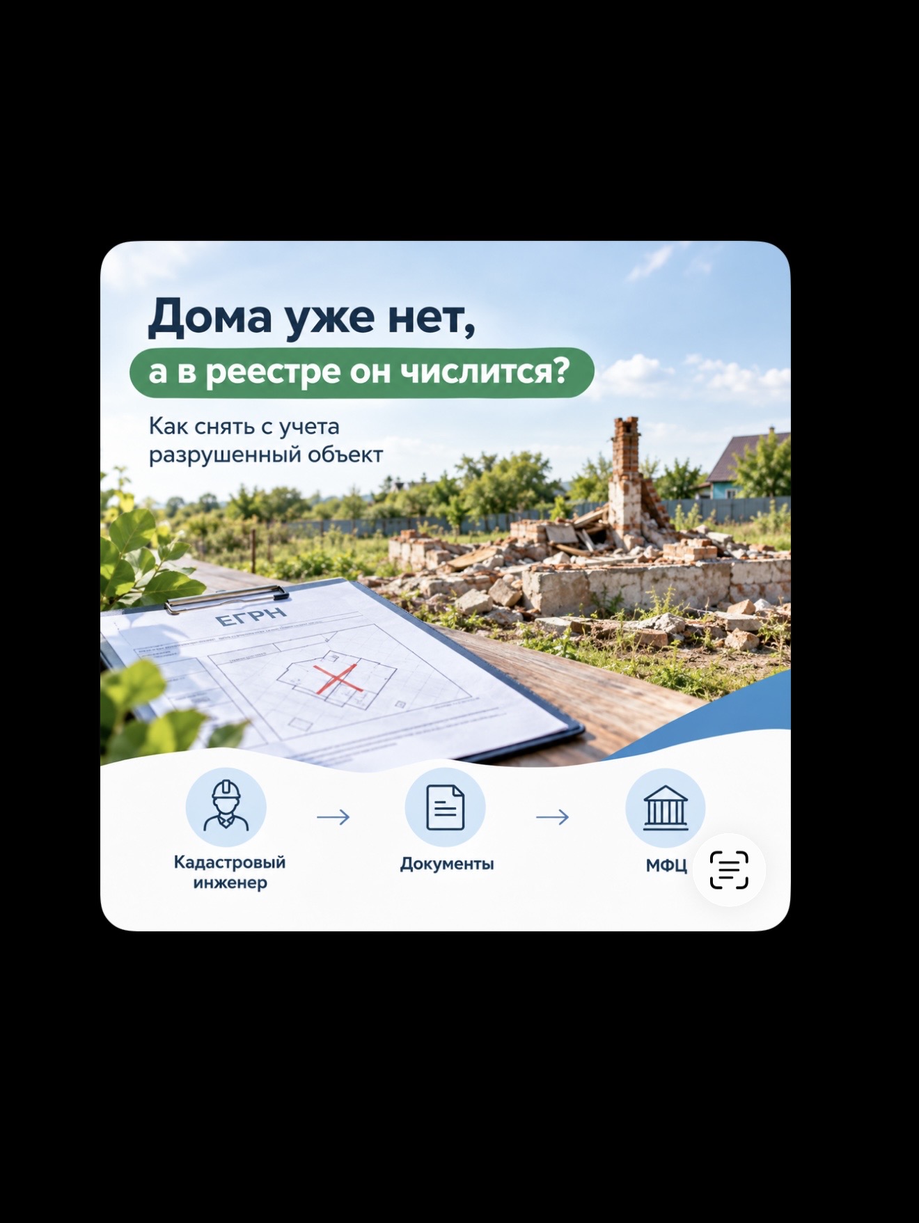 🏠 Дома уже нет, а в реестре он числится? Рассказываем, что делать.